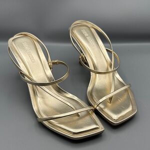 Steve Madden Gold Strappy Sandals